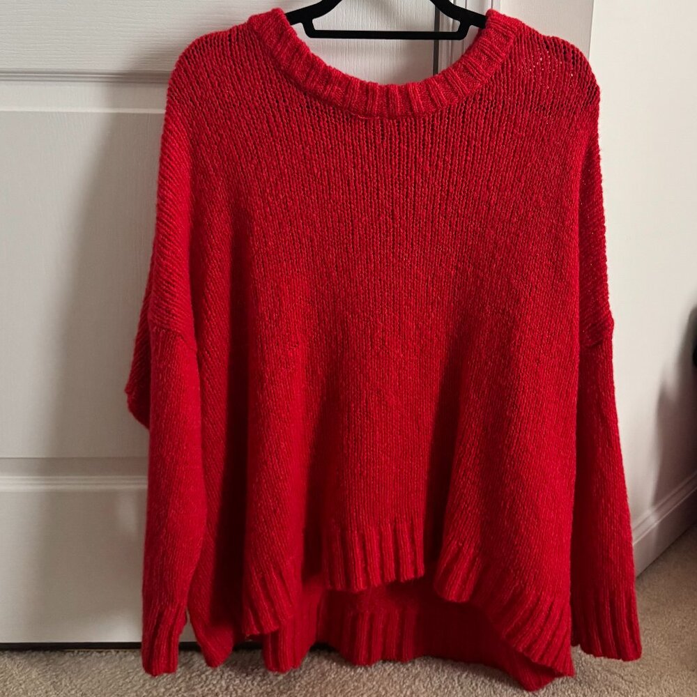 Oversized Red Sweater Aerie